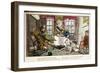 His Eye Shot Forth a Withering Look ... from the Adventures of a Post Captain-Charles Williams-Framed Giclee Print