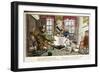 His Eye Shot Forth a Withering Look ... from the Adventures of a Post Captain-Charles Williams-Framed Giclee Print