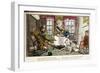 His Eye Shot Forth a Withering Look ... from the Adventures of a Post Captain-Charles Williams-Framed Giclee Print