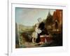 His Father's Grave-John Callcott Horsley-Framed Giclee Print