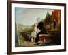 His Father's Grave-John Callcott Horsley-Framed Giclee Print