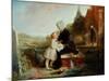 His Father's Grave-John Callcott Horsley-Mounted Giclee Print