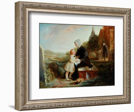 His Father's Grave-John Callcott Horsley-Framed Giclee Print