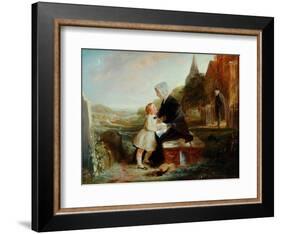 His Father's Grave-John Callcott Horsley-Framed Giclee Print