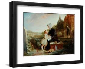 His Father's Grave-John Callcott Horsley-Framed Giclee Print