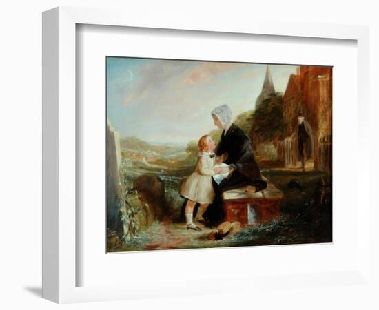 His Father's Grave-John Callcott Horsley-Framed Giclee Print