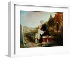 His Father's Grave-John Callcott Horsley-Framed Giclee Print