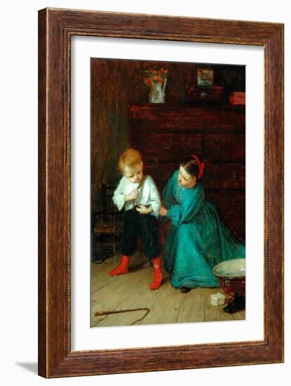 His First Breeches, 1865-John Burr-Framed Giclee Print