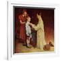 His First Day at School-Norman Rockwell-Framed Giclee Print