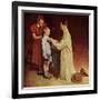 His First Day at School-Norman Rockwell-Framed Giclee Print