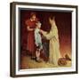 His First Day at School-Norman Rockwell-Framed Giclee Print