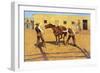 His First Lesson-Frederic Sackrider Remington-Framed Art Print