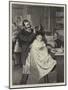 His First Visit to the Barber's, Hard or Medium, Sir?-Robert Barnes-Mounted Giclee Print