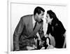 HIS GIRL FRIDAY, 1940 directed by HOWARD HAWKS Cary Grant and Rosalind Russell (b/w photo)-null-Framed Photo