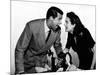 HIS GIRL FRIDAY, 1940 directed by HOWARD HAWKS Cary Grant and Rosalind Russell (b/w photo)-null-Mounted Photo