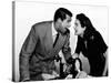 HIS GIRL FRIDAY, 1940 directed by HOWARD HAWKS Cary Grant and Rosalind Russell (b/w photo)-null-Stretched Canvas