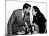 HIS GIRL FRIDAY, 1940 directed by HOWARD HAWKS Cary Grant and Rosalind Russell (b/w photo)-null-Mounted Photo
