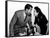 HIS GIRL FRIDAY, 1940 directed by HOWARD HAWKS Cary Grant and Rosalind Russell (b/w photo)-null-Framed Stretched Canvas