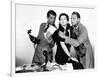 HIS GIRL FRIDAY, 1940 directed by HOWARD HAWKS Cary Grant, Rosalind Russell and Ralph Bellamy (b/w-null-Framed Photo