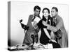 HIS GIRL FRIDAY, 1940 directed by HOWARD HAWKS Cary Grant, Rosalind Russell and Ralph Bellamy (b/w-null-Stretched Canvas