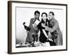 HIS GIRL FRIDAY, 1940 directed by HOWARD HAWKS Cary Grant, Rosalind Russell and Ralph Bellamy (b/w-null-Framed Photo