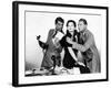 HIS GIRL FRIDAY, 1940 directed by HOWARD HAWKS Cary Grant, Rosalind Russell and Ralph Bellamy (b/w-null-Framed Photo