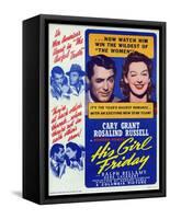 His Girl Friday, 1940-null-Framed Stretched Canvas