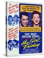 His Girl Friday, 1940-null-Stretched Canvas