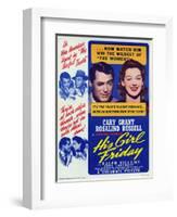 His Girl Friday, 1940-null-Framed Art Print