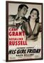 His Girl Friday, 1940-null-Framed Art Print