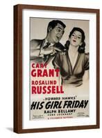 His Girl Friday, 1940-null-Framed Art Print