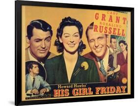 His Girl Friday, 1940-null-Framed Art Print