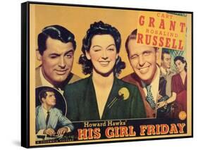 His Girl Friday, 1940-null-Framed Stretched Canvas