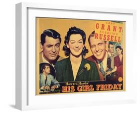 His Girl Friday, 1940-null-Framed Art Print