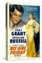 His Girl Friday, Cary Grant, Rosalind Russell, 1940-null-Stretched Canvas