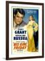 His Girl Friday, Cary Grant, Rosalind Russell, 1940-null-Framed Art Print