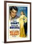 His Girl Friday, Cary Grant, Rosalind Russell, 1940-null-Framed Art Print