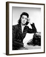 His Girl Friday, Rosalind Russell, 1940-null-Framed Photo