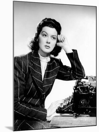 His Girl Friday, Rosalind Russell, 1940-null-Mounted Photo