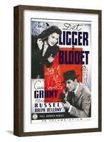 His Girl Friday, Swedish Movie Poster, 1940-null-Framed Art Print