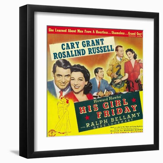 His Girl Friday-null-Framed Art Print