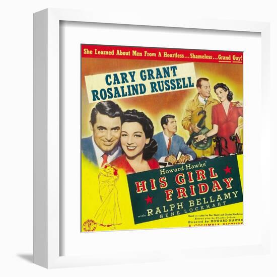 His Girl Friday-null-Framed Art Print