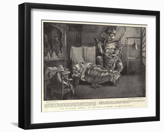 His Guardian Angel, an Officer's Quarters in Shan-Hai-Quan-Alexander Stuart Boyd-Framed Giclee Print