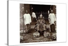 His Highness Oba (King) Aderemi I, the Oni of Ile Ife, Yorubaland, Nigeria, c.1930-null-Stretched Canvas