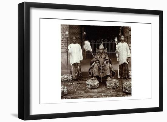 His Highness Oba (King) Aderemi I, the Oni of Ile Ife, Yorubaland, Nigeria, c.1930-null-Framed Giclee Print