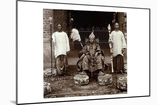 His Highness Oba (King) Aderemi I, the Oni of Ile Ife, Yorubaland, Nigeria, c.1930-null-Mounted Giclee Print