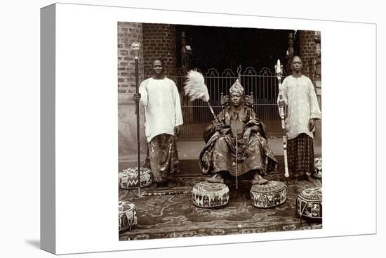 His Highness Oba (King) Aderemi I, the Oni of Ile Ife, Yorubaland, Nigeria, c.1930-null-Stretched Canvas