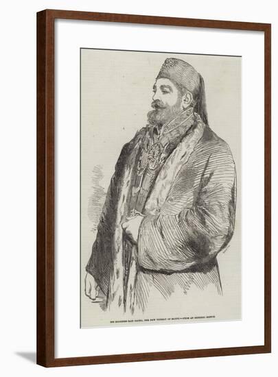 His Highness Said Pacha, the New Viceroy of Egypt-null-Framed Giclee Print