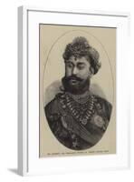 His Highness the Maharajah Holkar, of Indore, Central India-null-Framed Giclee Print