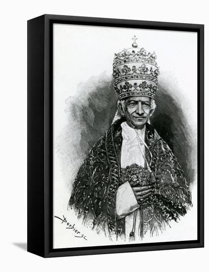 His Holiness Pope Leo XIII (1810-1903)-null-Framed Stretched Canvas